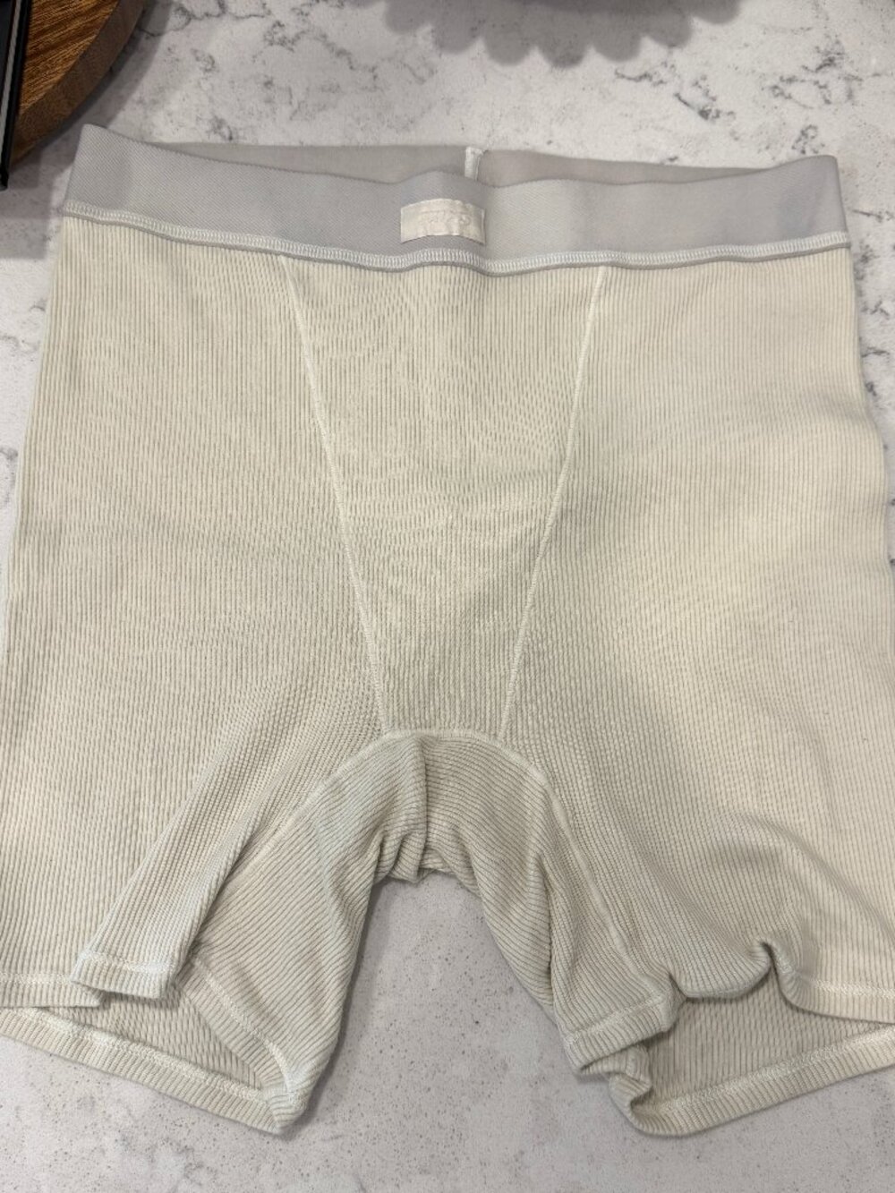 SKIMS Cotton Rib Boxer/Bone - Small